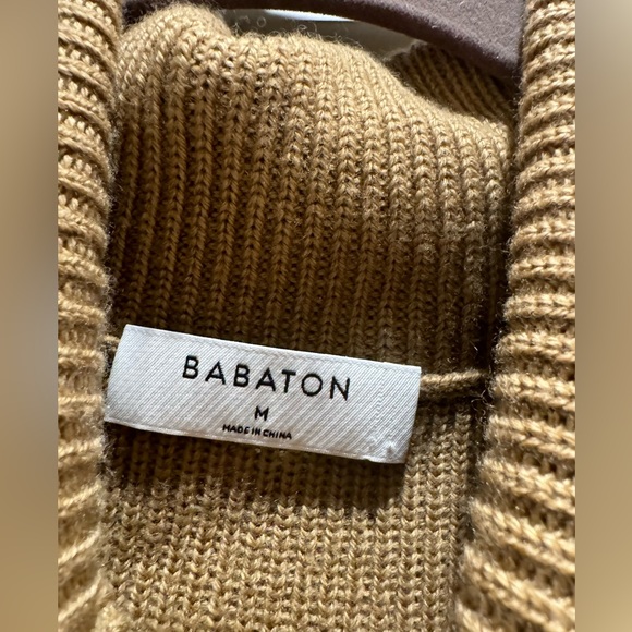 Babaton Aritzia Maclean sweater dress.  Size M.  Like new.  Camel color. - Picture 4 of 6